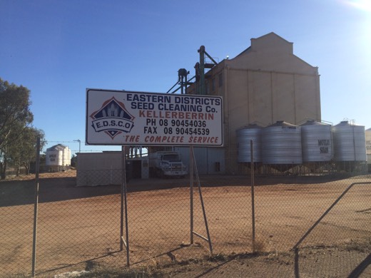 Kellerberrin seed-cleaning sign from Day 5