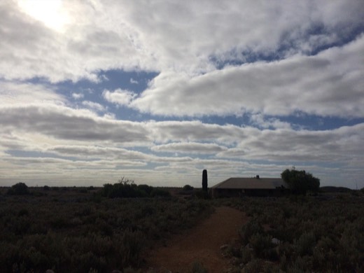 Retrospective Day 26 photo of sky and clouds over the Eyre Highway.