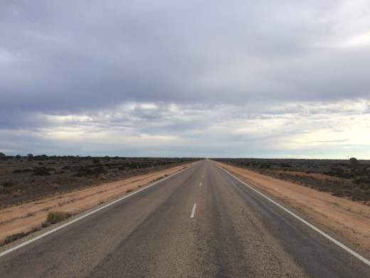 Late afternoon view along the 90 Mile Straight