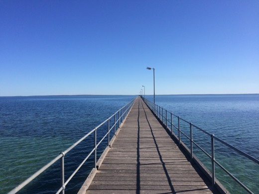 Jetty stretching out into the water at Ceduna