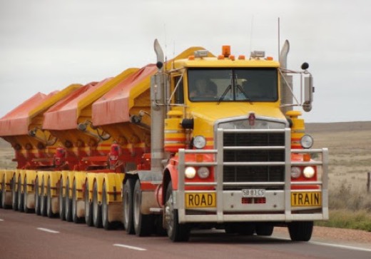 Kalari road train seen around the Ceduna rest day