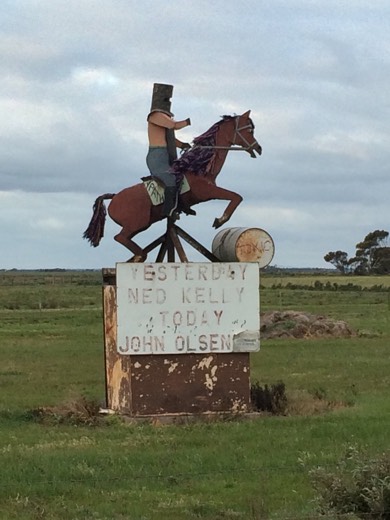 Roadside art horse photographed from the Day 62 route.