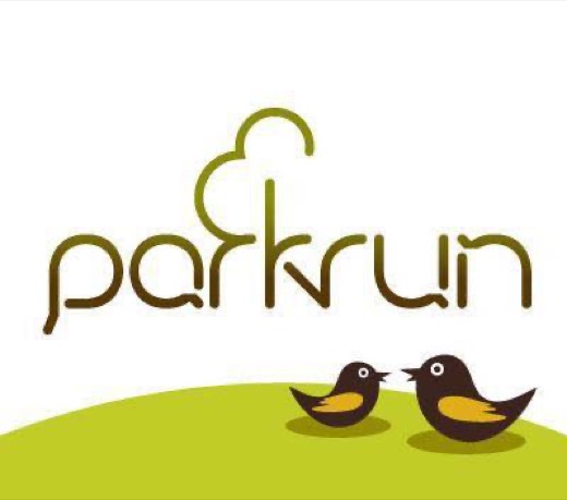 Gary holding up one finger with less than a parkrun to go before Torrens