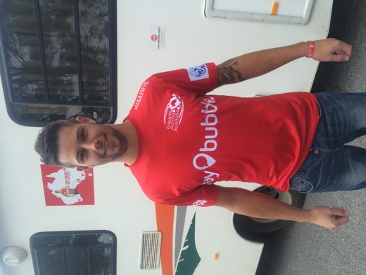 Front of the official Hearts Across Australia event shirt after the Adelaide arrival