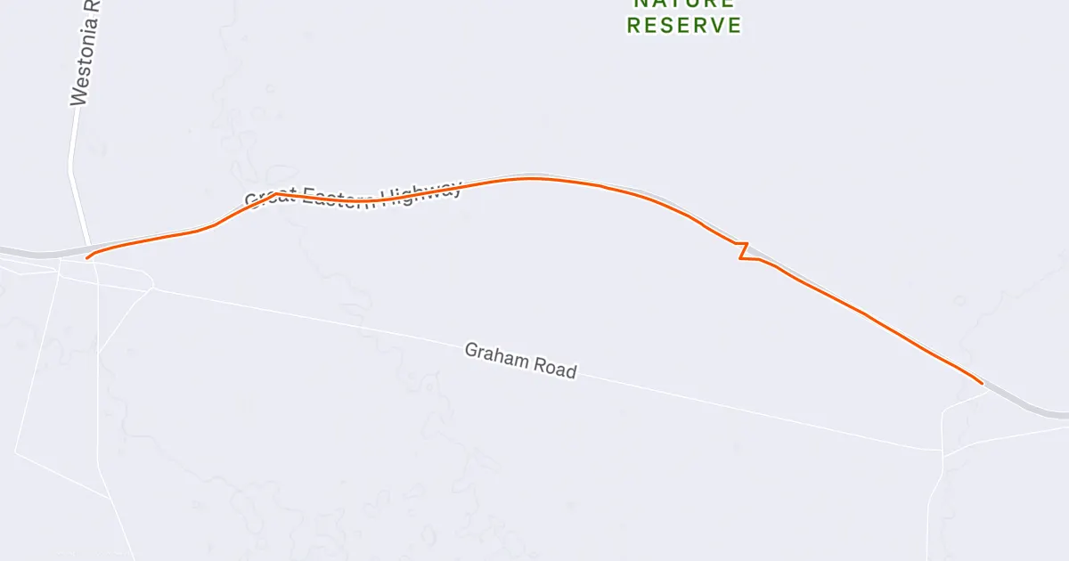 Strava route map for Day 7 session 4