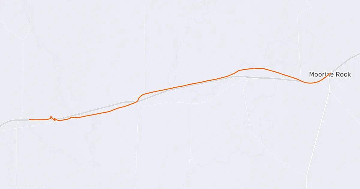 Strava route map for Day 8 session 3