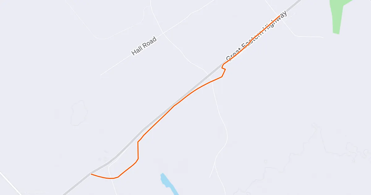 Strava route map for Day 14 session 3