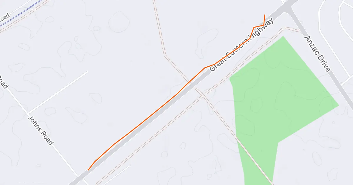 Strava route map for Day 14 session 4
