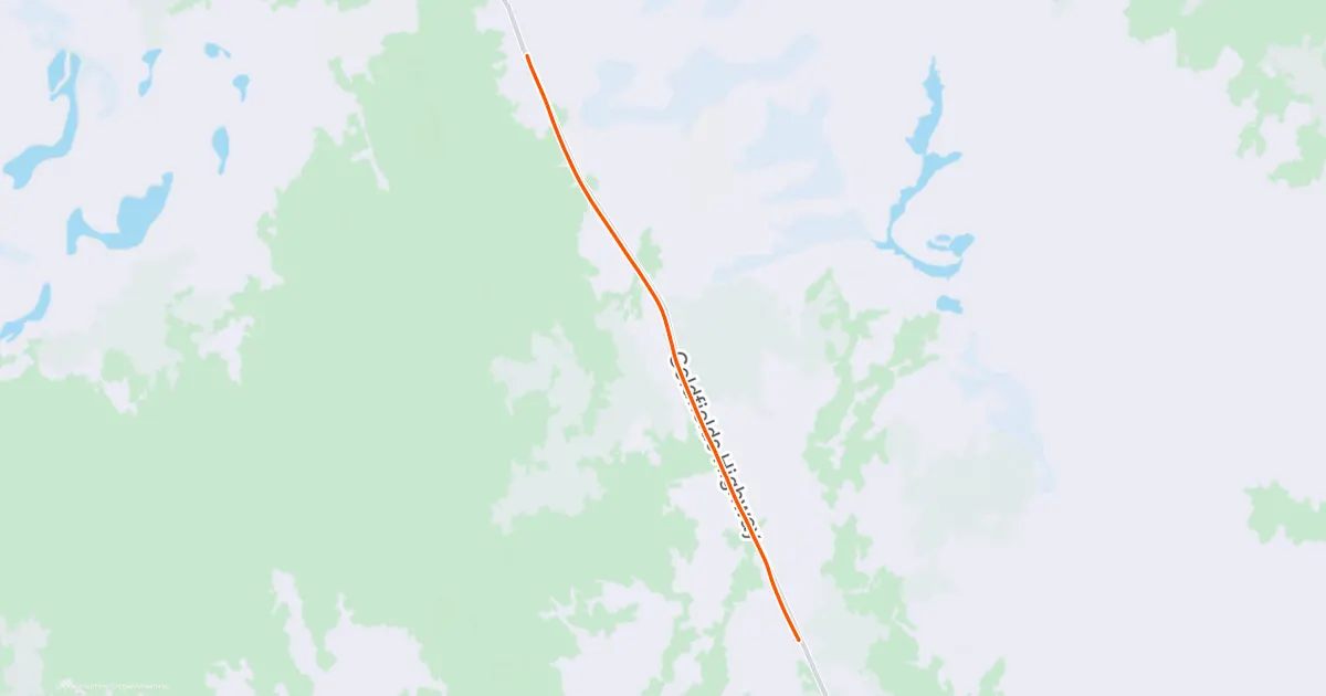 Strava route map for Day 17 session 2