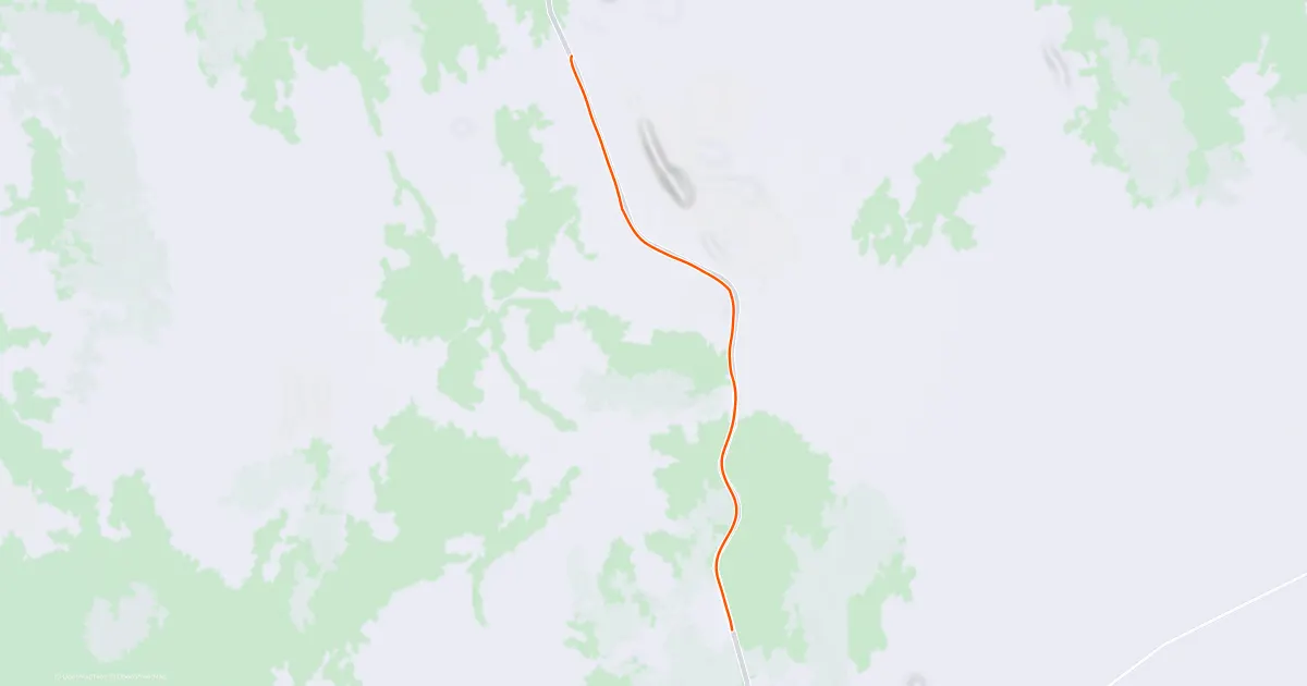 Strava route map for Day 17 session 4