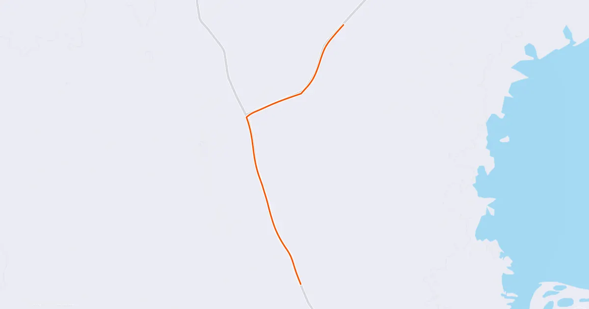 Strava route map for Day 18 session 2