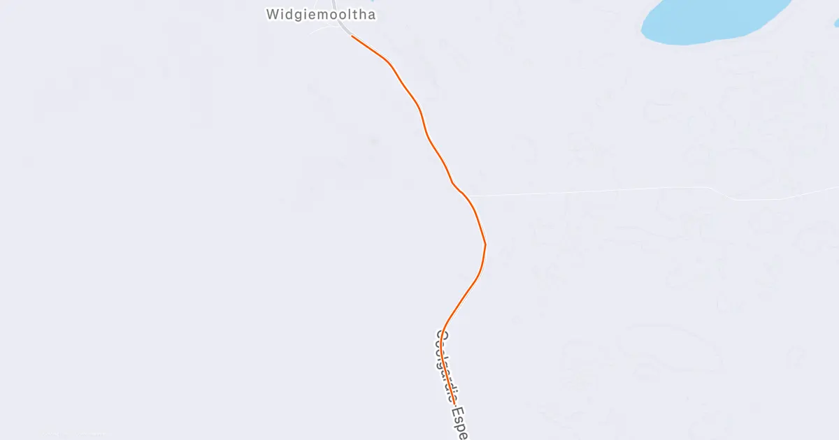 Strava route map for Day 18 session 5