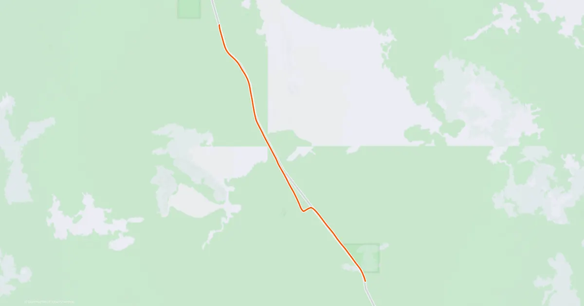 Strava route map for Day 19 session 1