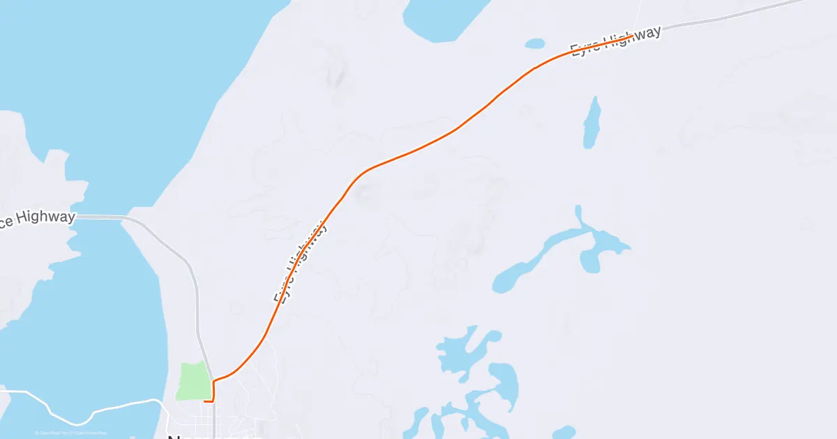 Strava route map for Day 22 session 1