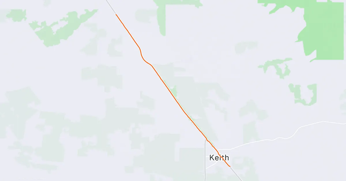 Strava route map for Day 70 session 2